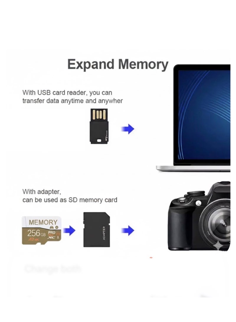 Memory Card 256GB Pro Plus – A2 Performance, 4K Support for Data Storage - Image 4